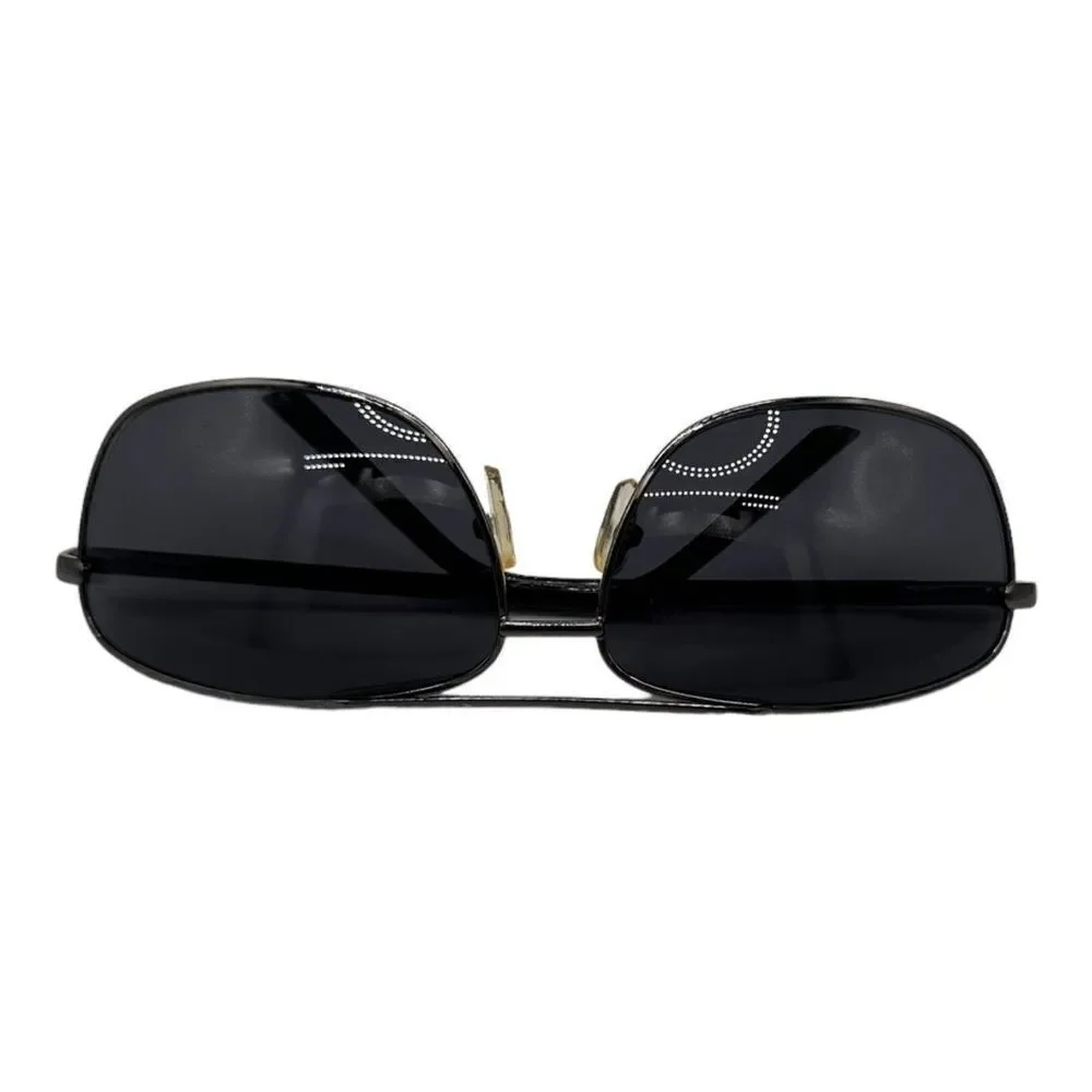 Aviator style sunglasses black/silver kc104